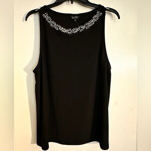 Nicole Miller Sleeveless Embellished Blouse​ XL